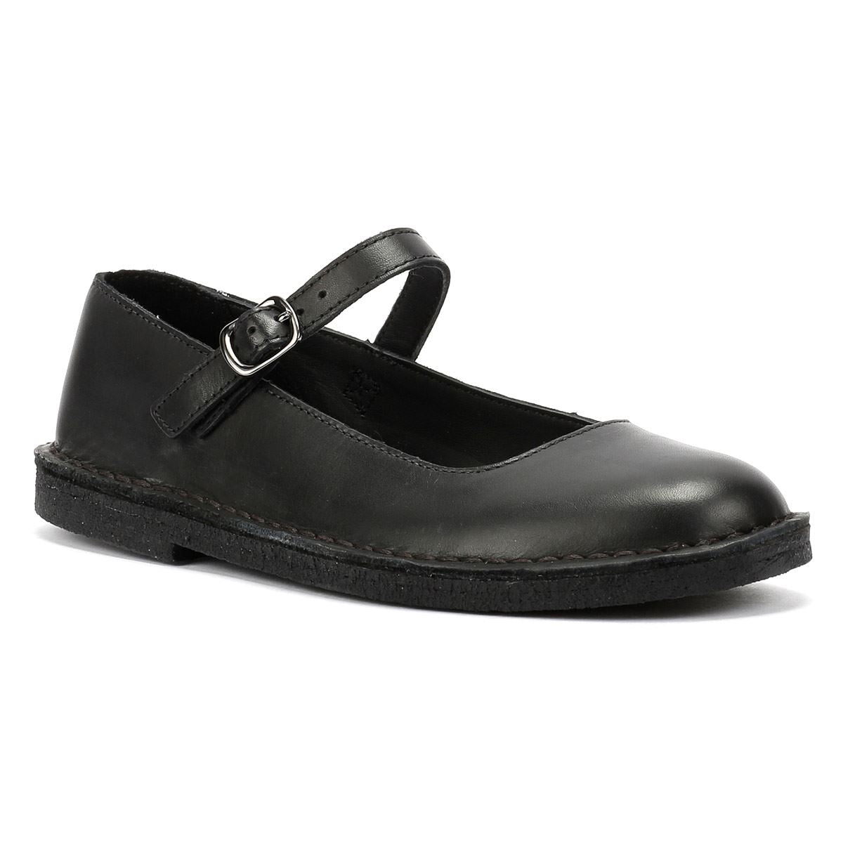 Clarks Originals Desert Jane Leather Women's Black Shoes