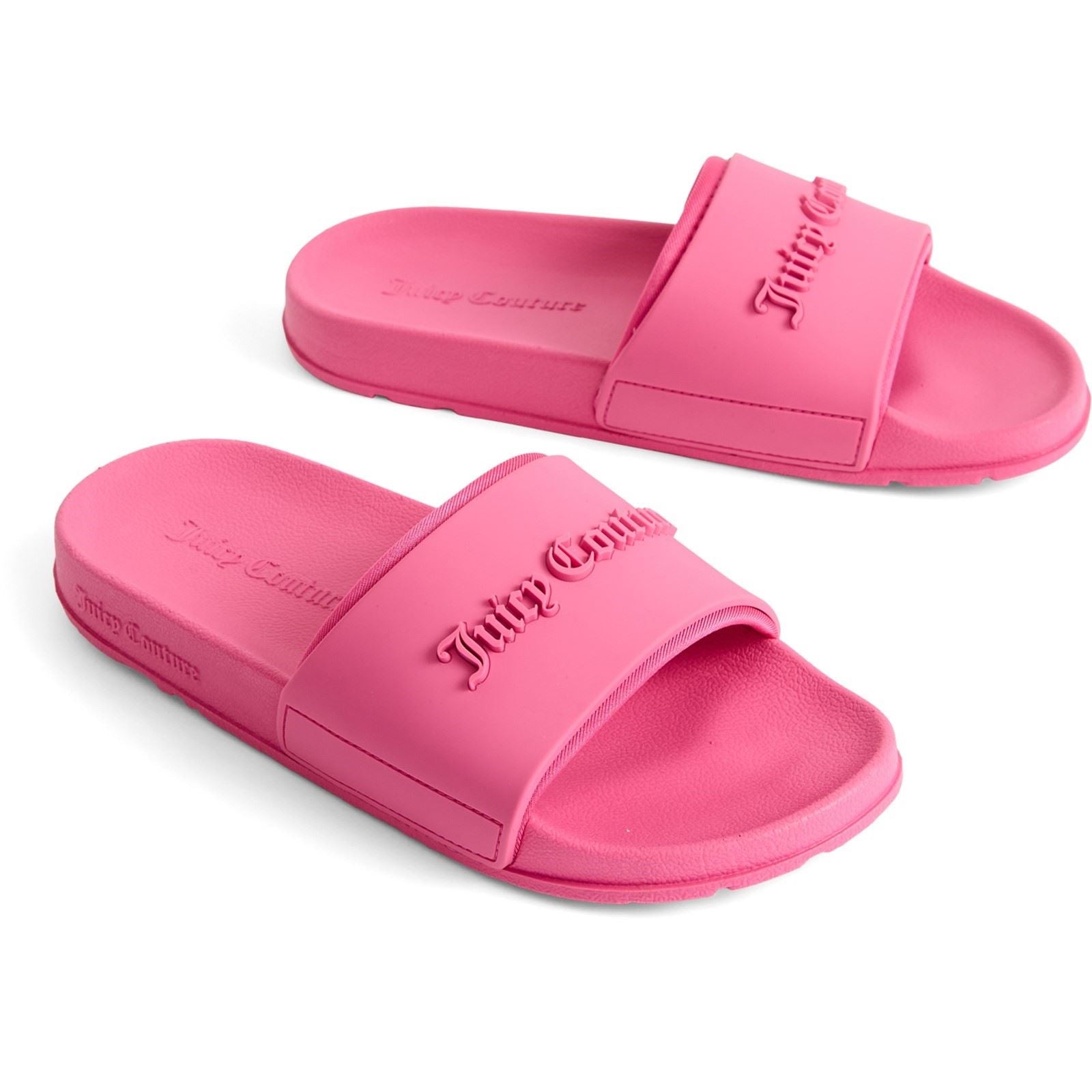 Juicy Couture Embossed PVC Women's Pink Glow Slides
