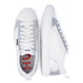 Hugo Morrie Tennis Women's White/Silver Sneakers