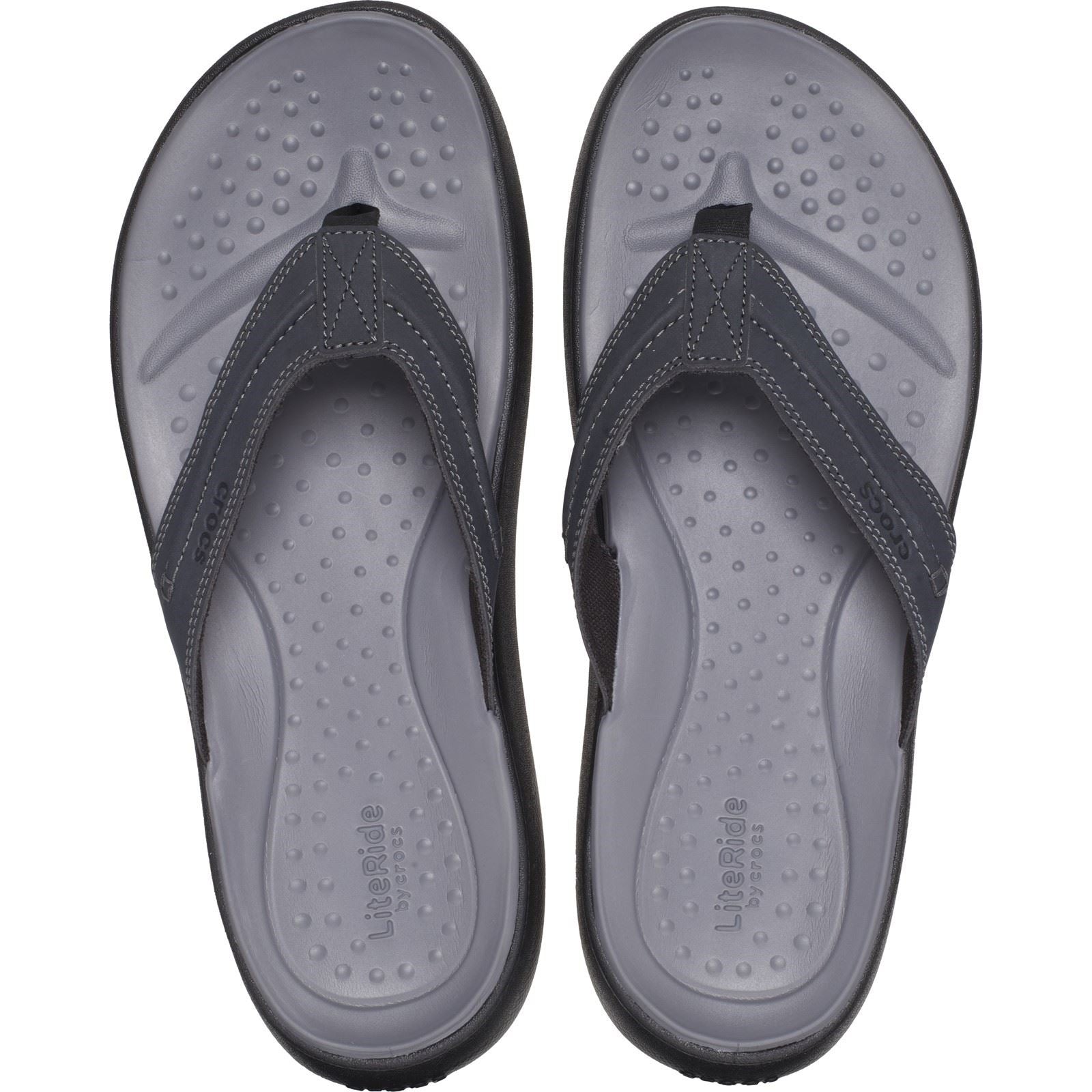 Crocs Yukon Vista II Synthetic Men's Black Flip Flops