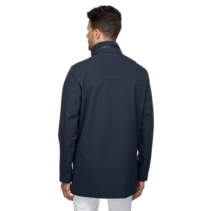 Geox M SPHERICA Men's Blue Straight Coat