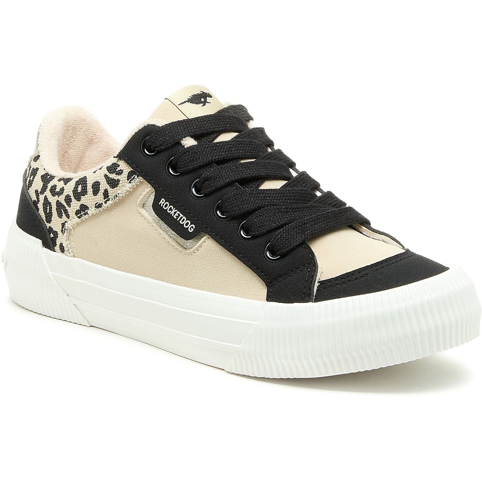 Rocket Dog Cheery Blocked Cotton Women's Black/Natural Sneakers