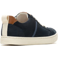 Hush Puppies The Good Low Top Leather Men's Navy Sneakers