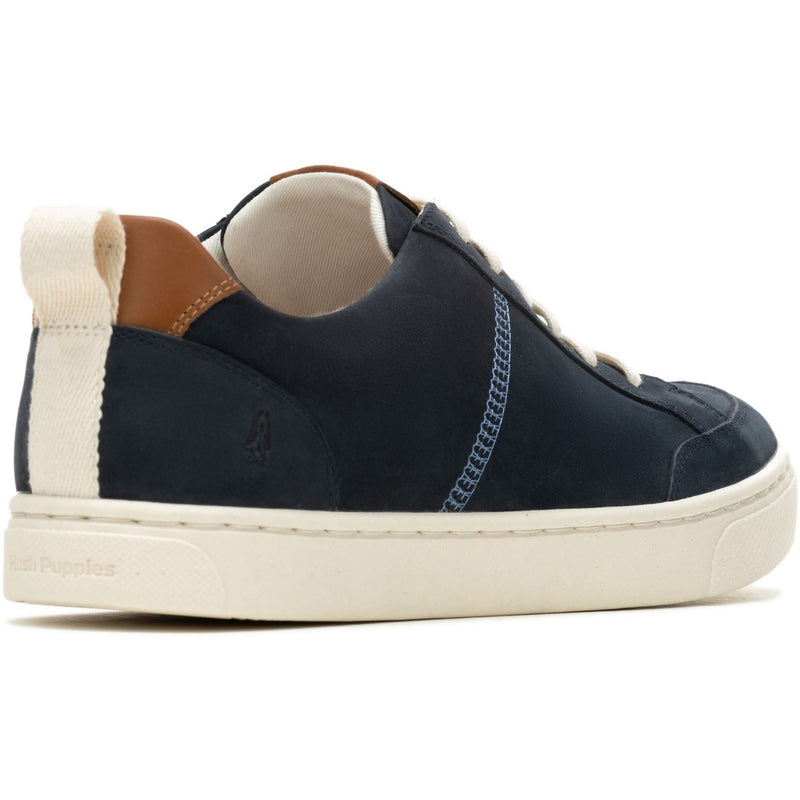 Hush Puppies The Good Low Top Leather Men's Navy Sneakers