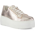 Dune Episode Leather Women's Gold Trainers