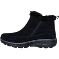 Skechers Easy Going Cool Zip! Leather Women's Black Winter Ankle Boots