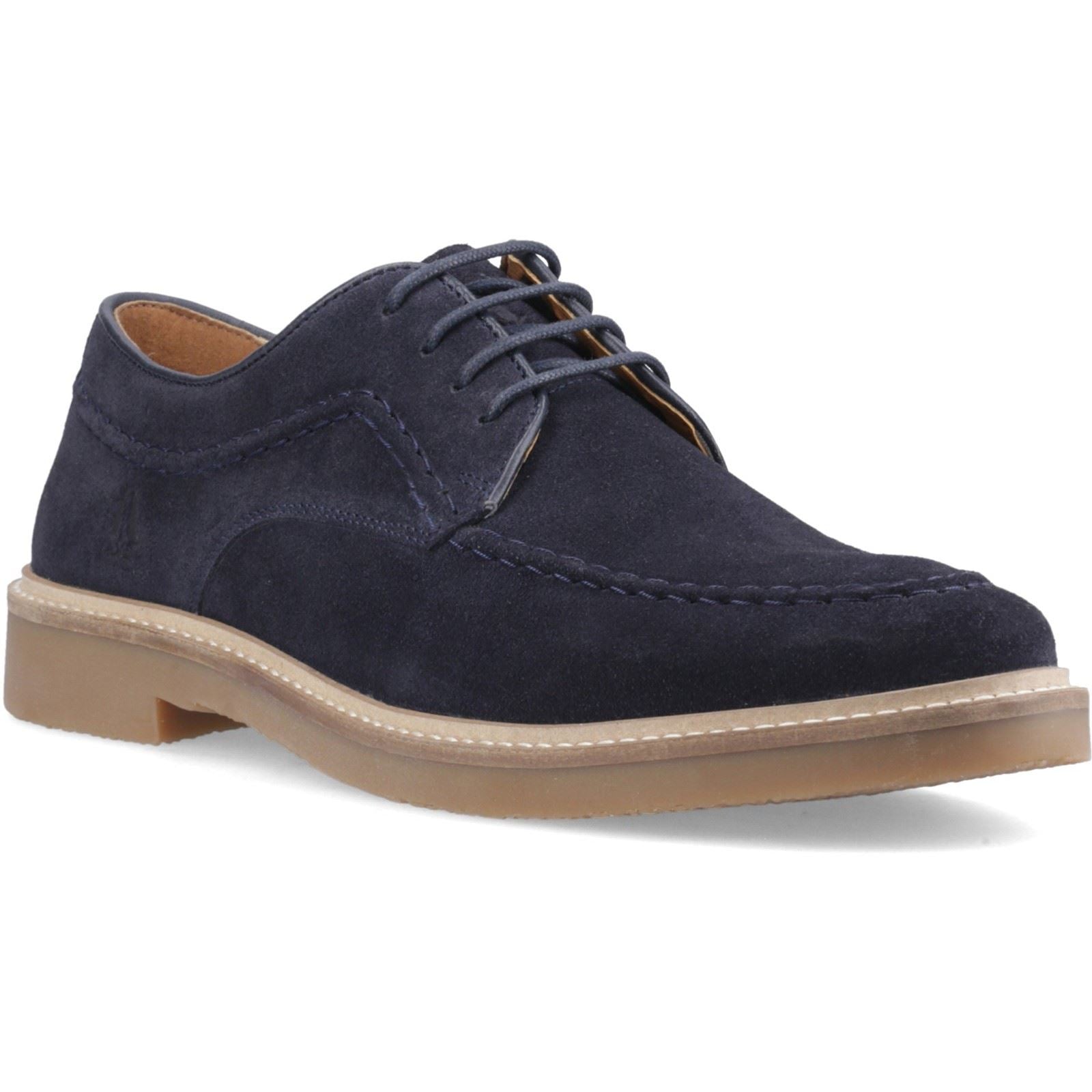 Hush Puppies Genny Leather Men's Navy Lace-Up Shoes