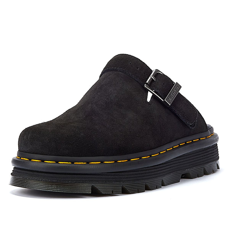 Dr. Martens Zebzag EH Suede Black Mule