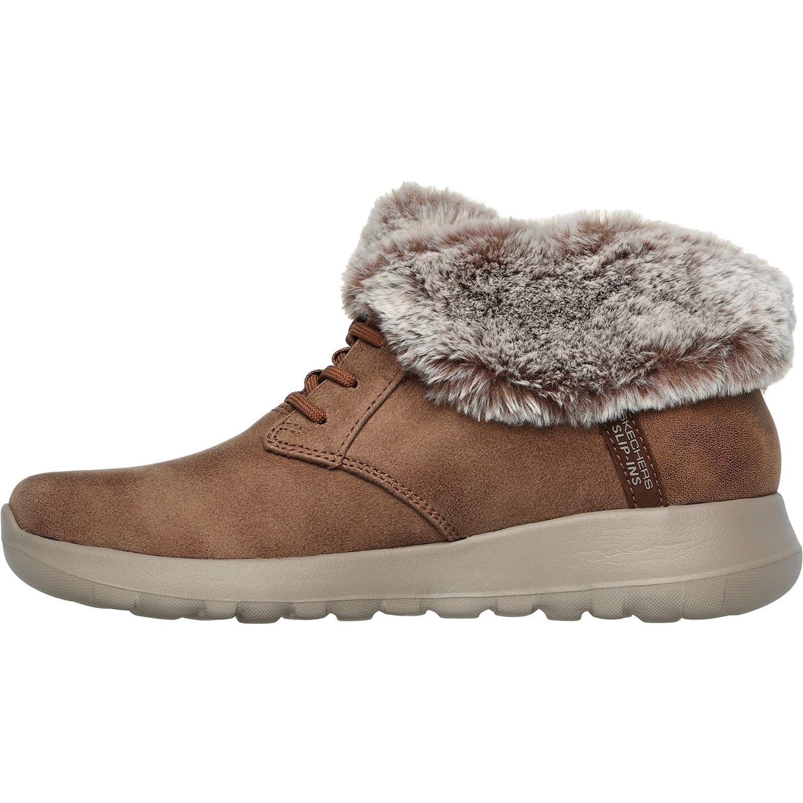 Skechers On-the-GO Joy Cozy Charm Synthetic Women's Chestnut Winter Ankle Boots