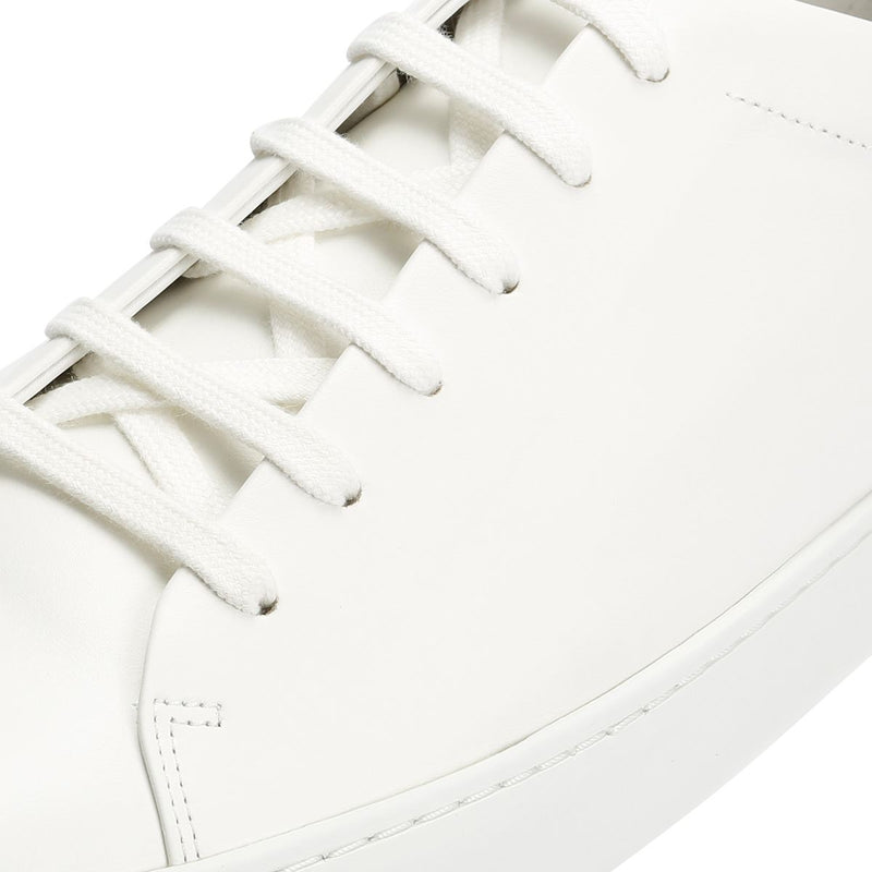 JAK Royal Leather Men's White Sneakers