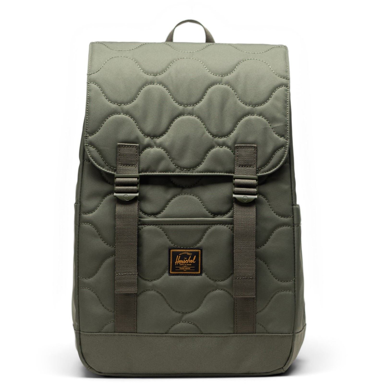 Herschel Bags Herschel Retreat Small Quilted Backpack Polyester Unisex Adults Green Backpack - One Size