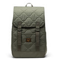 Herschel Bags Herschel Retreat Small Quilted Backpack Polyester Unisex Adults Green Backpack - One Size