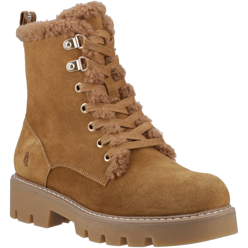 Hush Puppies Aurelia Suede Women's Tan Winter Ankle Boots