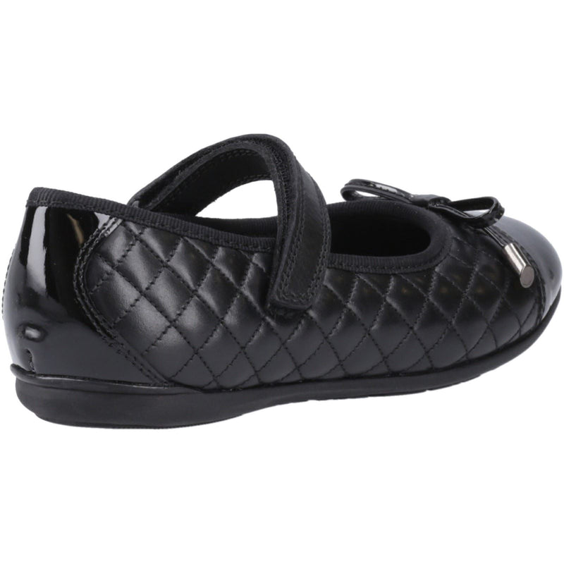 Hush Puppies Lottie Leather Girls's Black Ballet Flats
