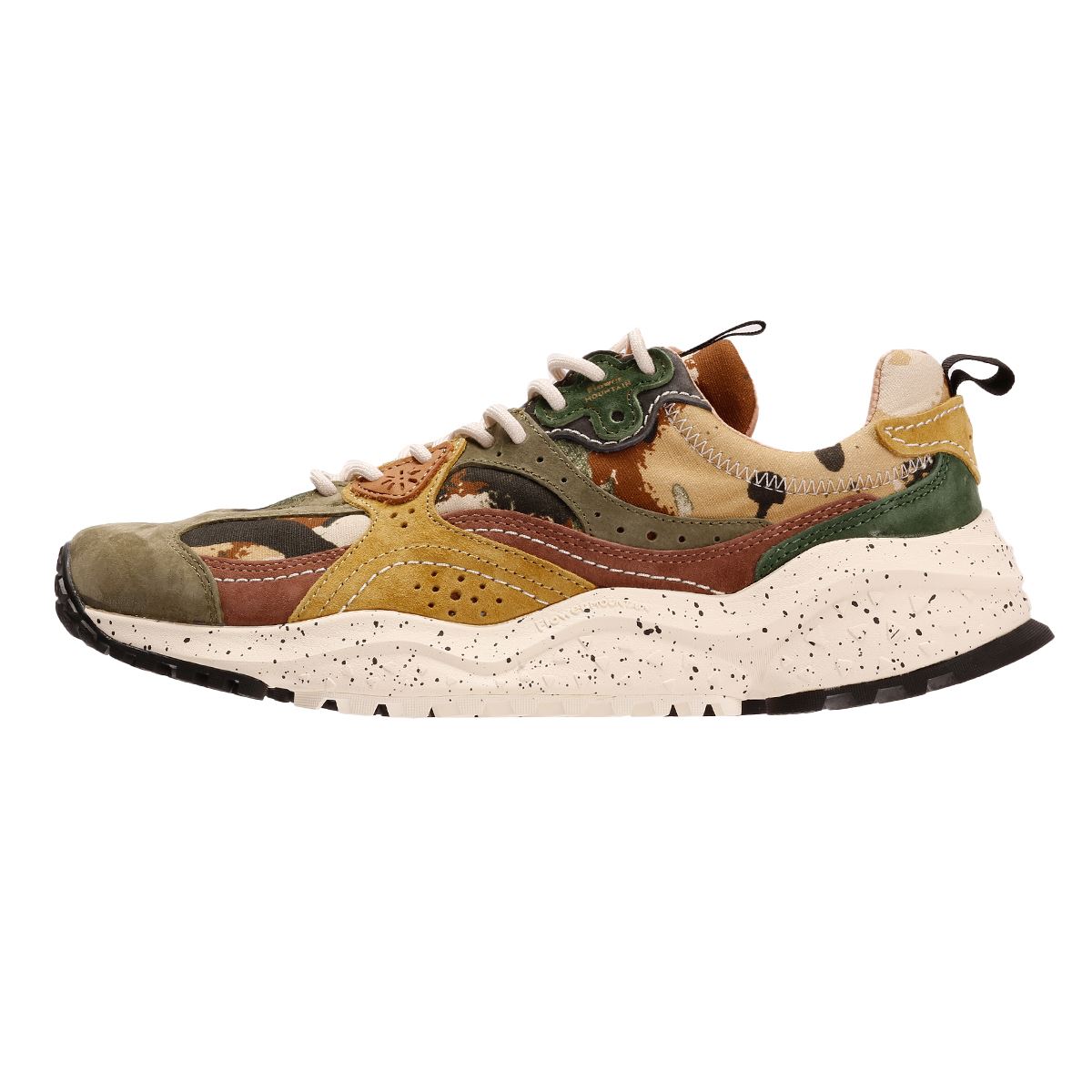 Flower Mountain Wave Suede Men's Camouflage Sneakers