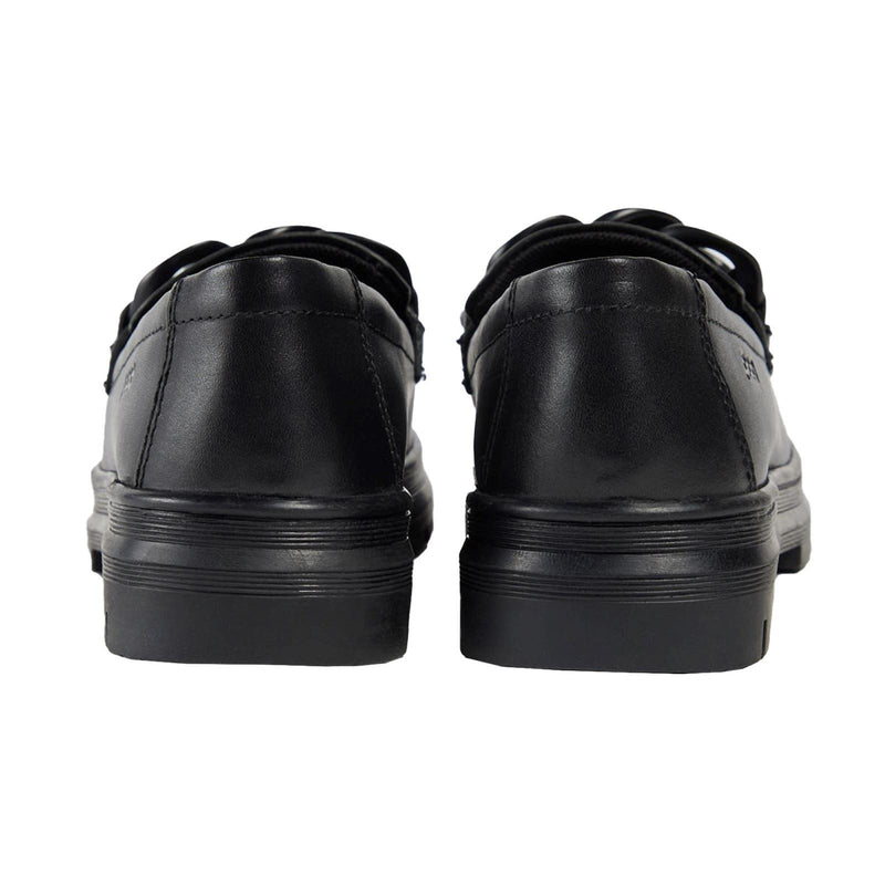 Pod Mina Leather Girls's Black Loafers