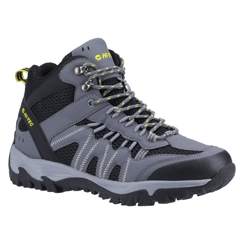 Hi-Tec Jaguar Mid Synthetic Men's Graphite/Black/Citron Hiking Boots