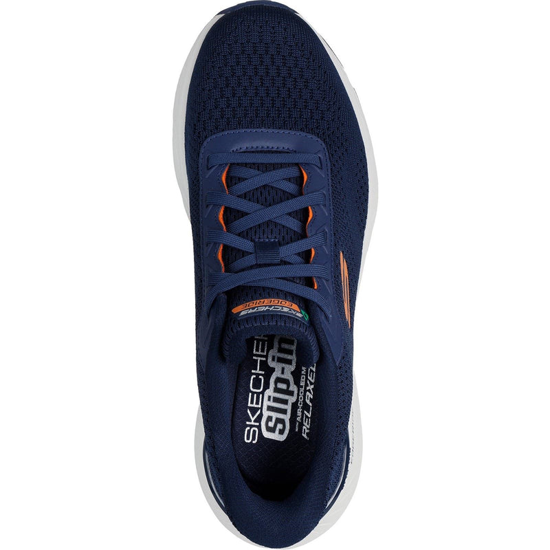 Skechers Edgeride Textile Men's Navy/Orange Sneakers