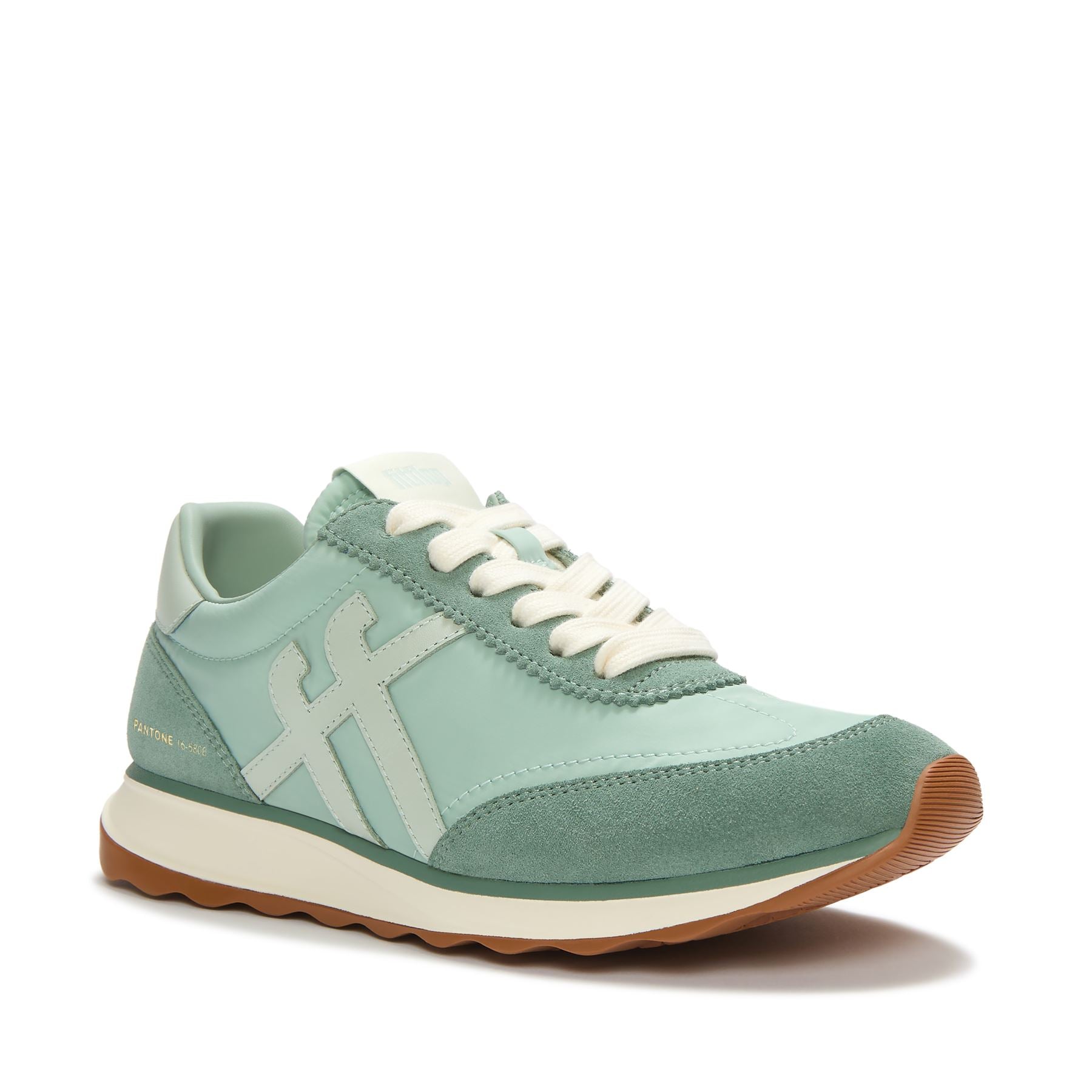 FitFlop X Pantone Retro-Q Suede Women's Green Sneakers
