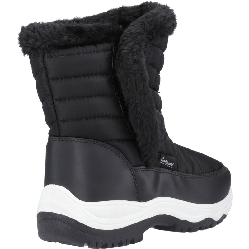 Cotswold Butterrow Textile Women's Black Winter Mid Calf Boots