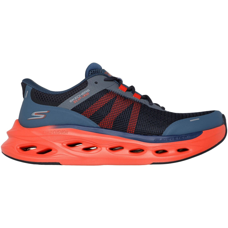 Skechers Performance Max Cushioning Glide-Step Men's Navy/Orange Sneakers