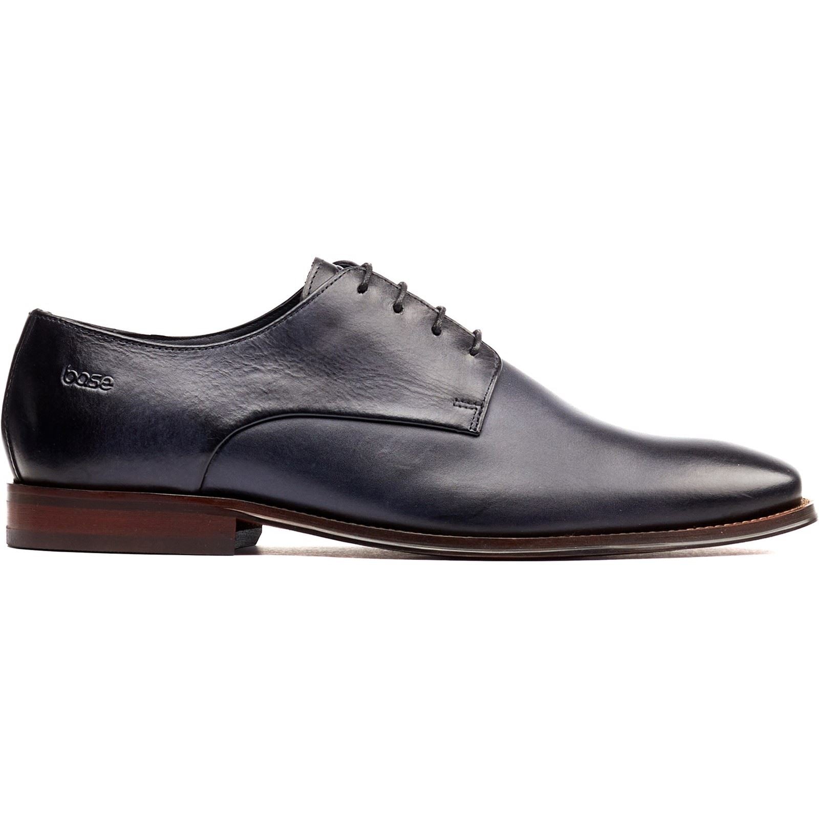 Base London Marley Derby Leather Men's Navy Lace-Up Shoes