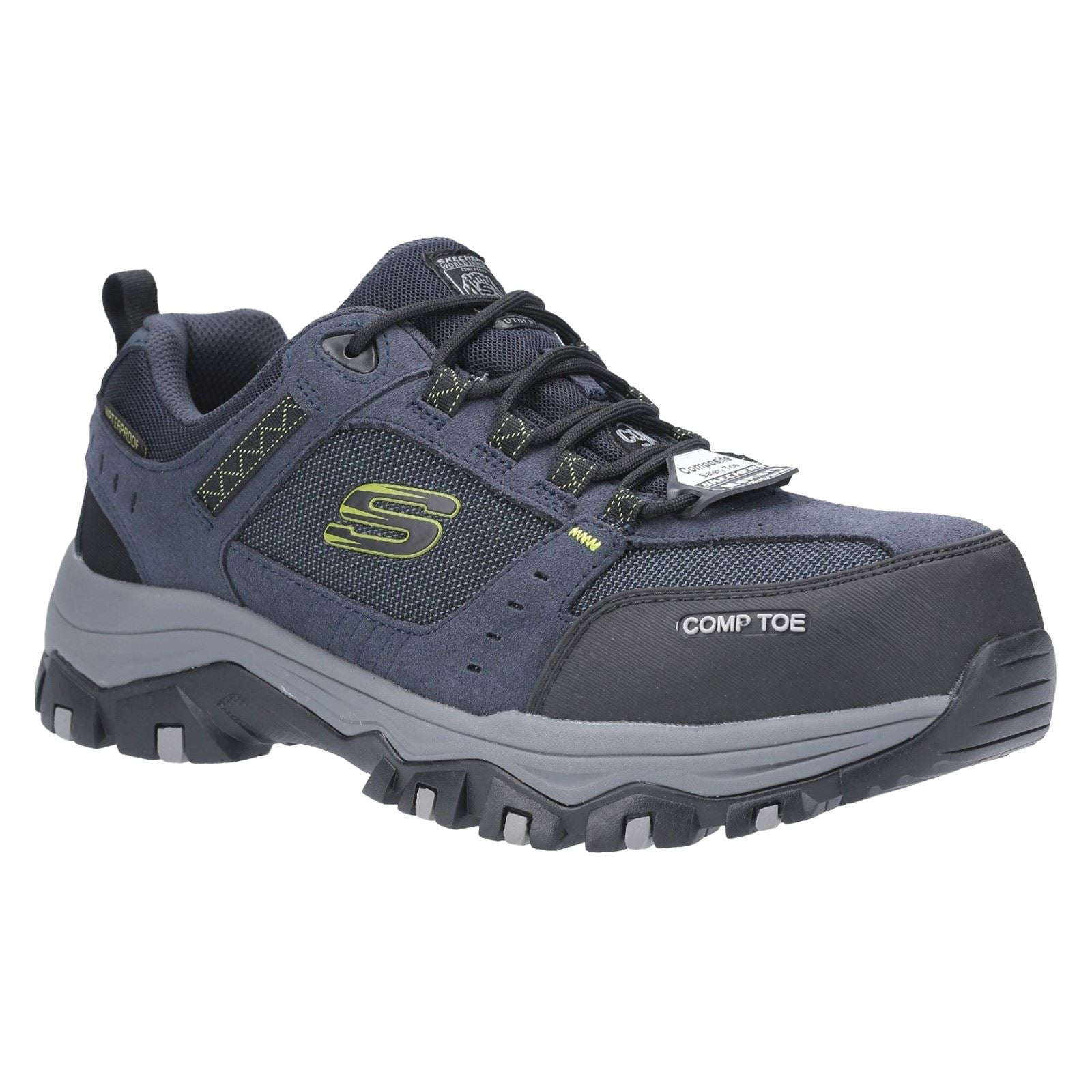 Skechers Workwear Greetah Suede Men's Navy/Black Safety Sneakers