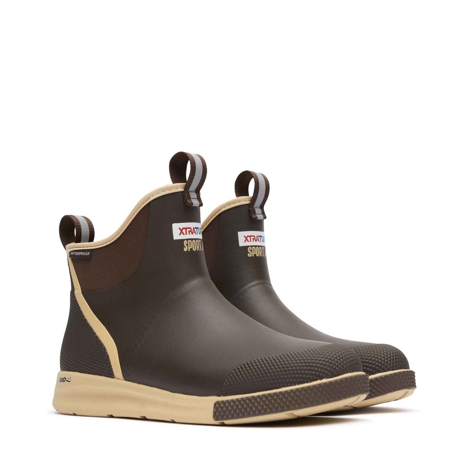 Xtratuf Ankle Deck Boot Sport EVA Men's Chocolate/Tan Wellington Boots