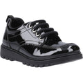 Hush Puppies Keeley Leather Girls's Black Lace-Up Shoes