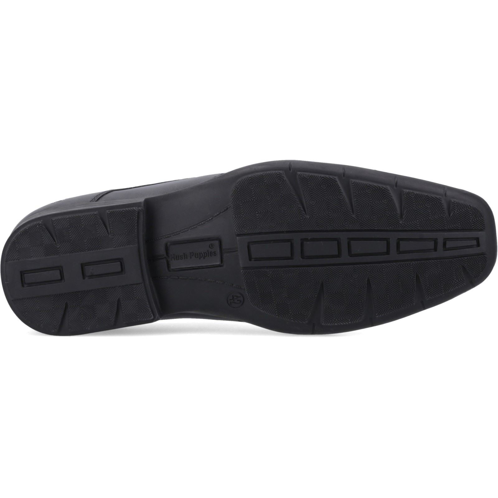 Hush Puppies Dumfries Leather Boy's Black Loafers