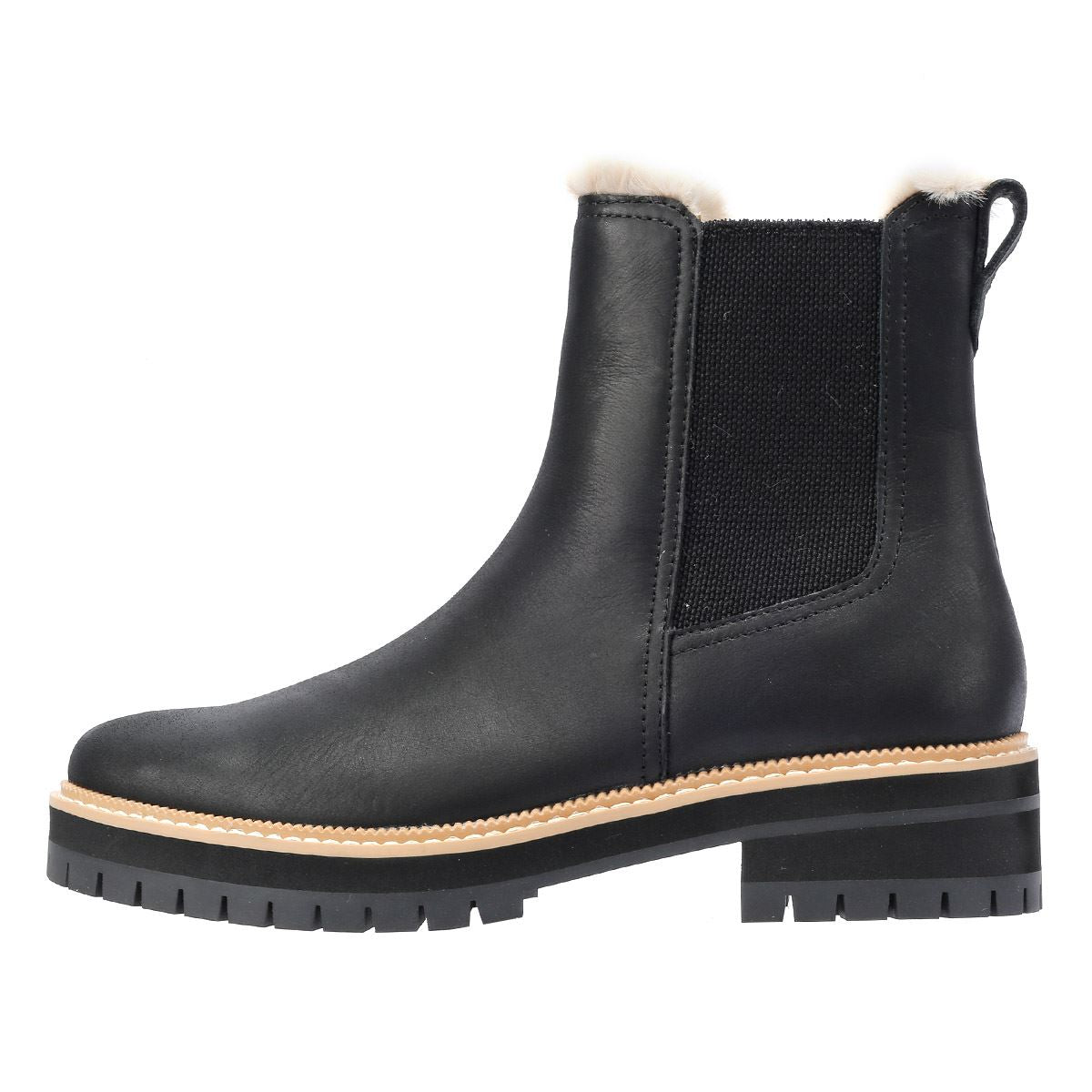 TOMS Bennet Leather Women's Black Boots