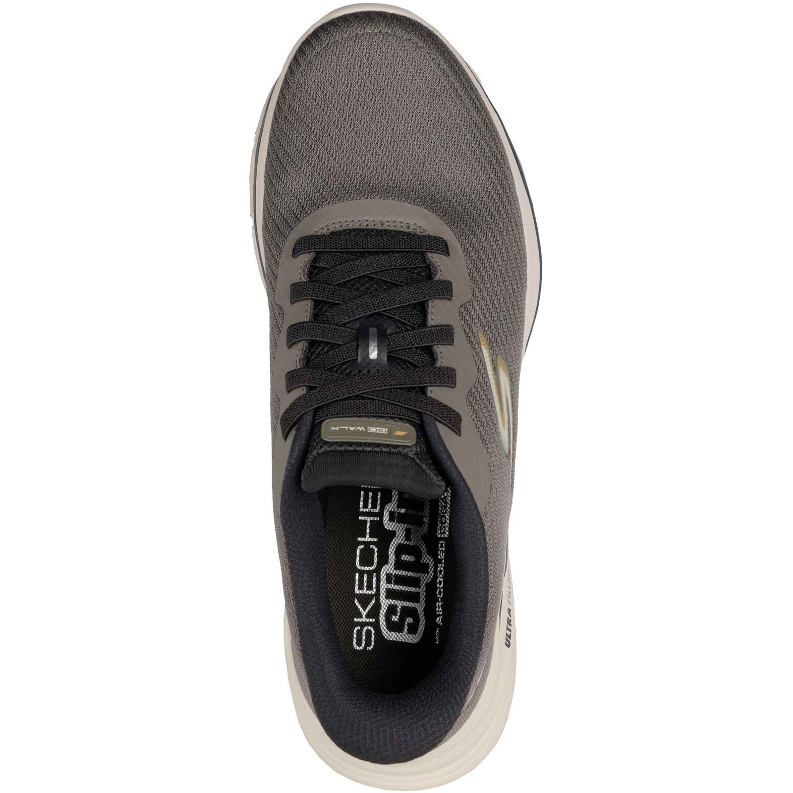 Skechers GO WALK 8 Pate Textile Men's Taupe Standard Sneakers