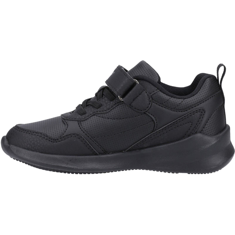 Hush Puppies Marling Bungee Lace Junior Synthetic Black Shoes