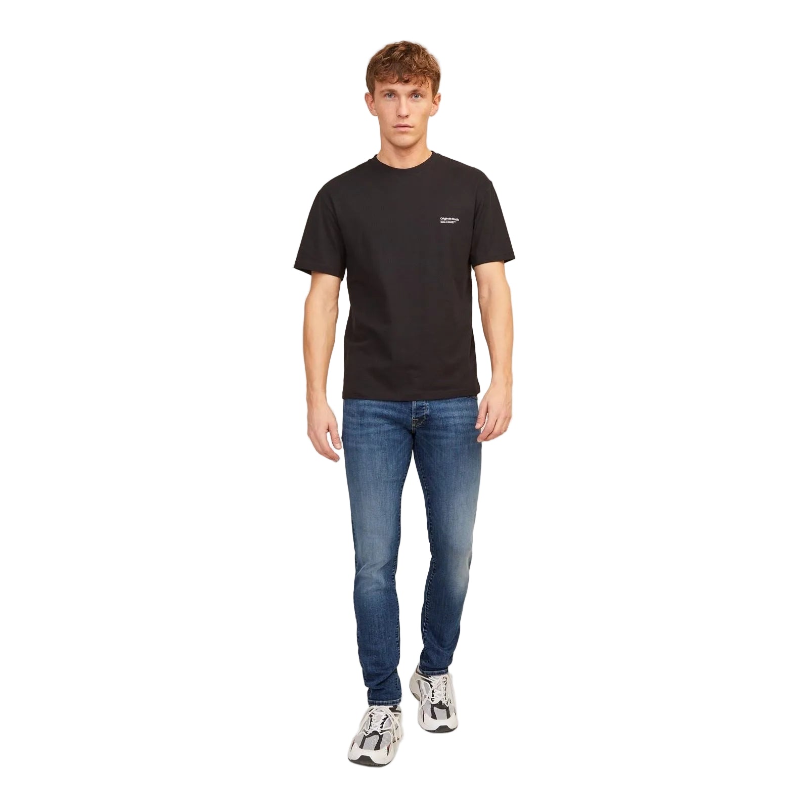 Jack & Jones Glenn Fox Cotton Men's Blue Slim Jeans