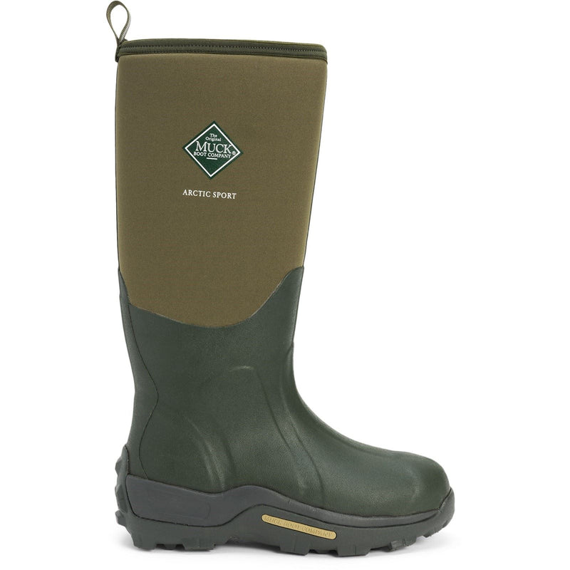 Muck Boots Arctic Sport Rubber Moss Wellington Boots