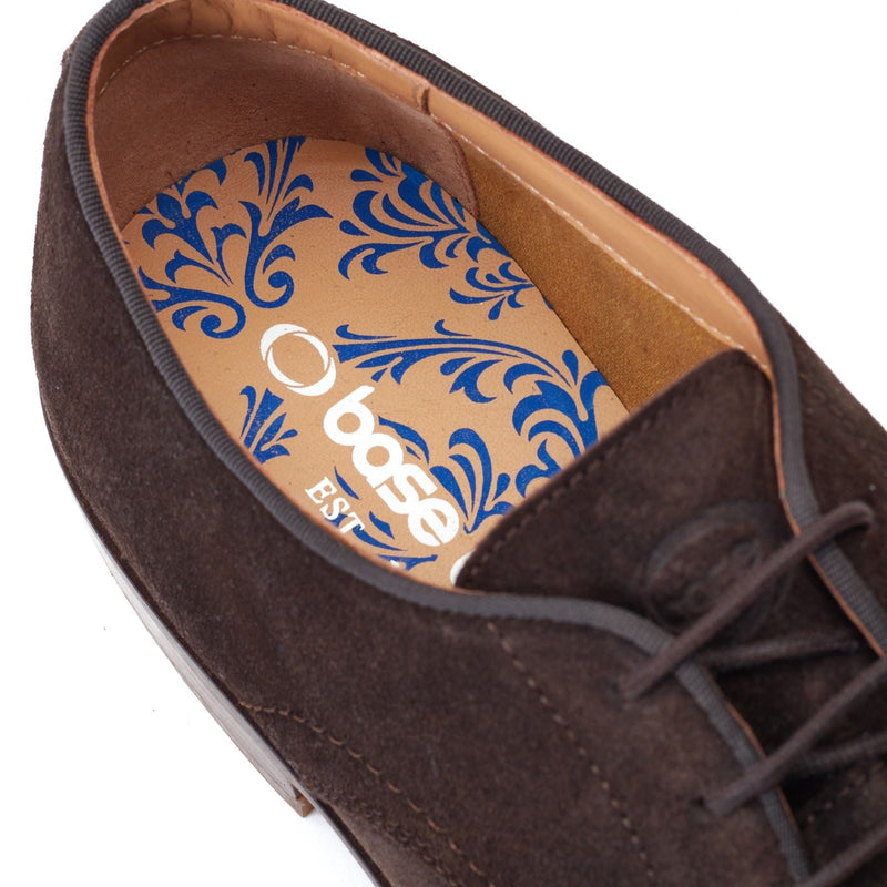 Base London Bronte Leather Men's Dark Brown Oxford Shoes