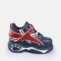 Buffalo 1339-14 Leather Women's Blue/Red Sneakers