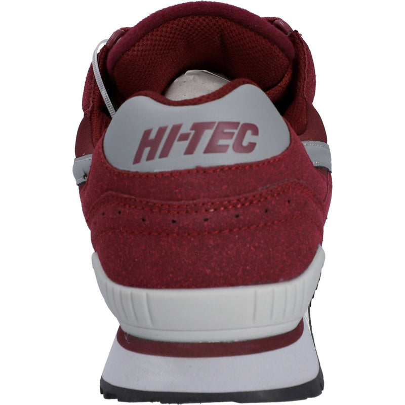 Hi-Tec Silver Shadow PU Suede/Synthetic Men's Cherry Lace-Up Shoes