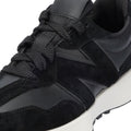 New Balance 327 Suede/Leather Black Sneakers