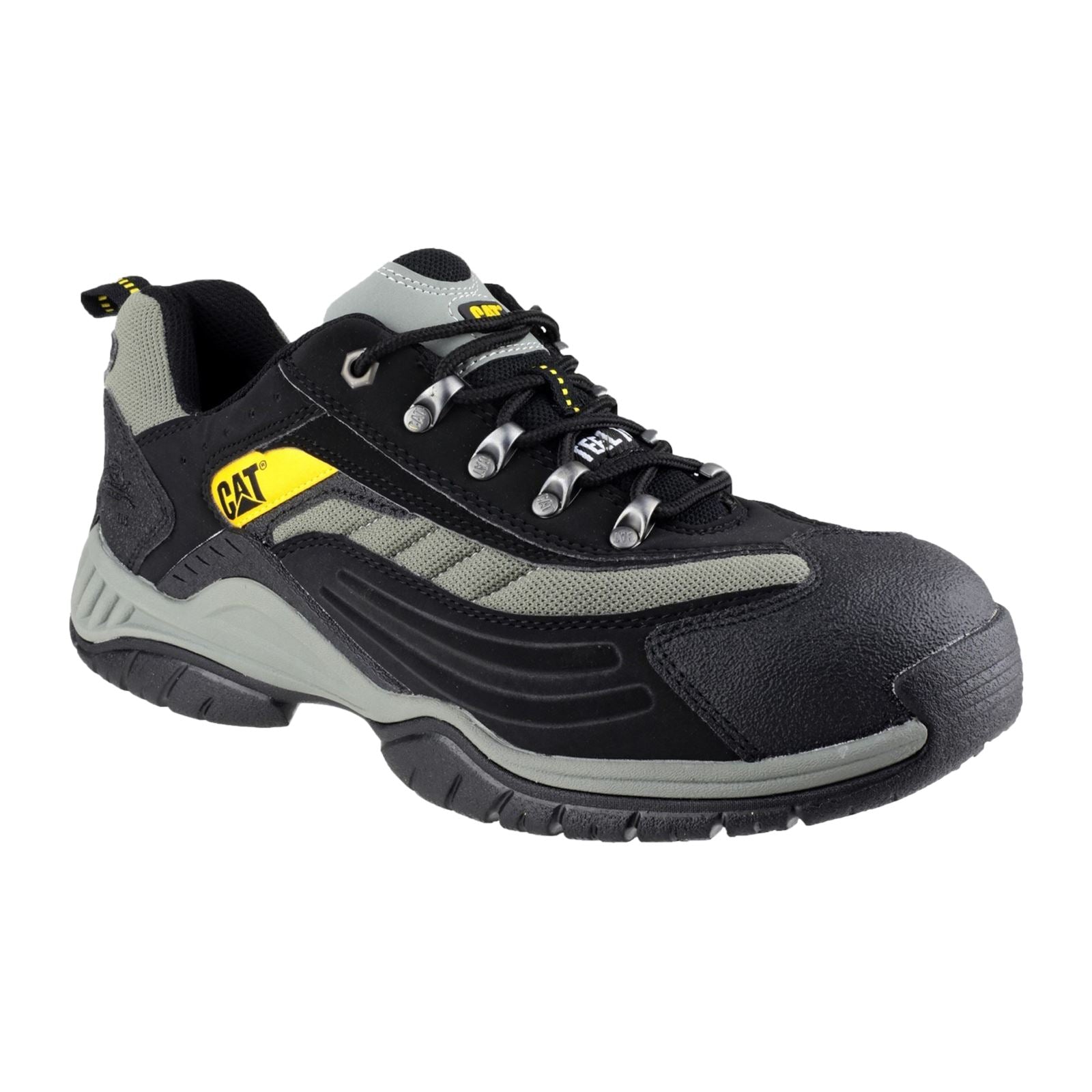 Caterpillar Moor Leather Black Safety Sneakers