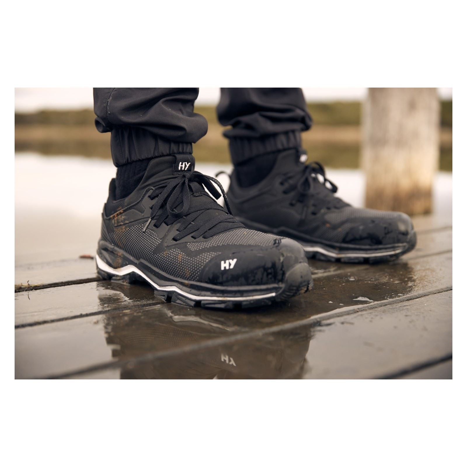 Hard Yakka Icon Synthetic Black Safety Sneakers