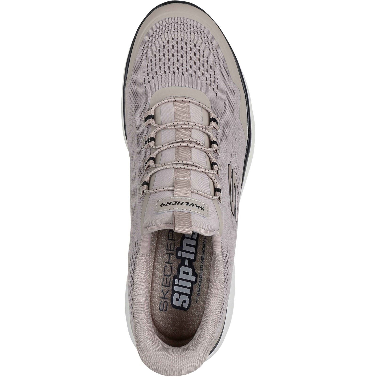 Skechers Summits Top Rate Textile Men's Taupe/Black Standard Sneakers