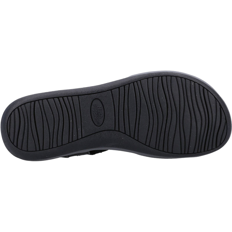 Hush Puppies Sylvie Leather Women's Black Sandals