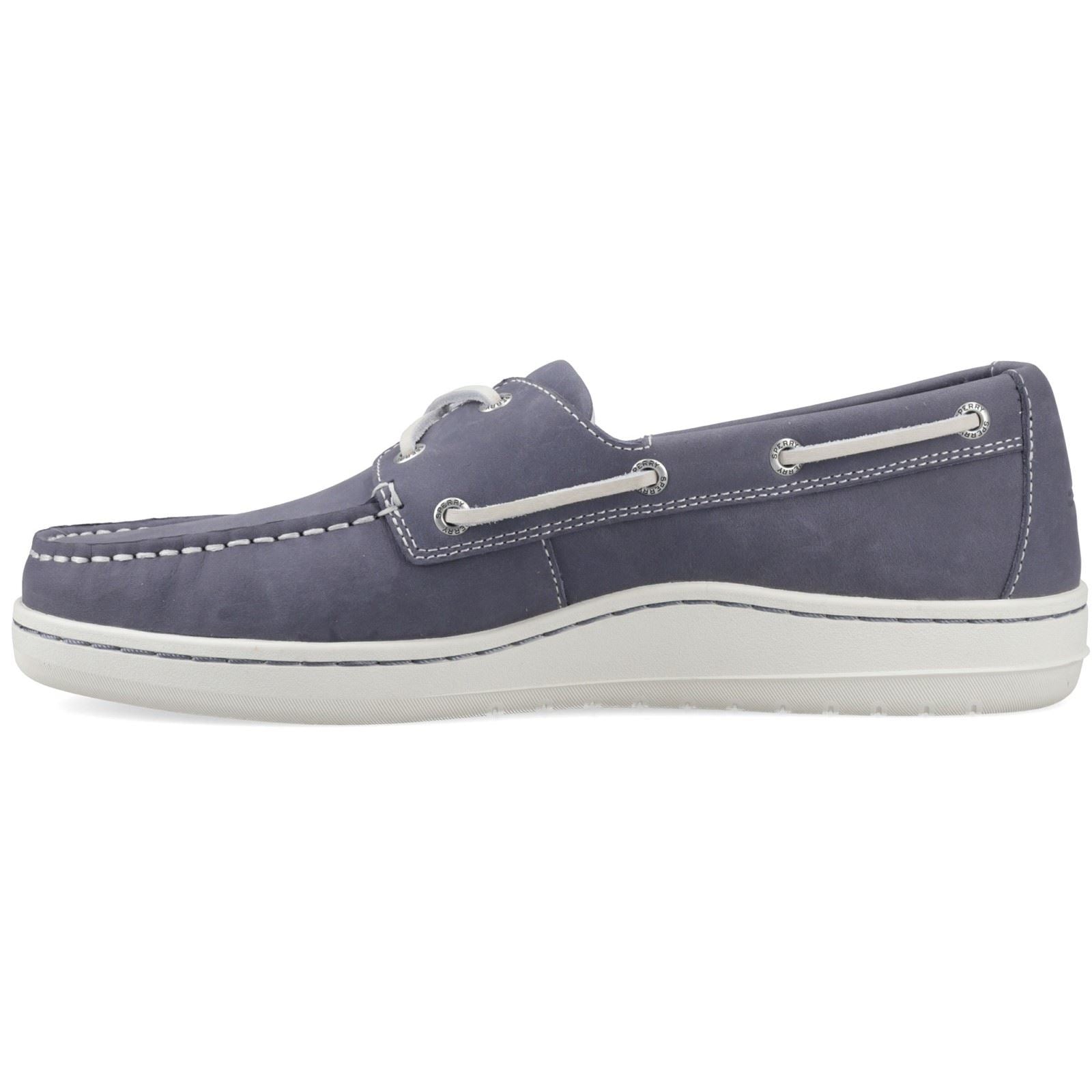 Sperry Strake 2-Eye Leather Men's Navy Boat Shoes