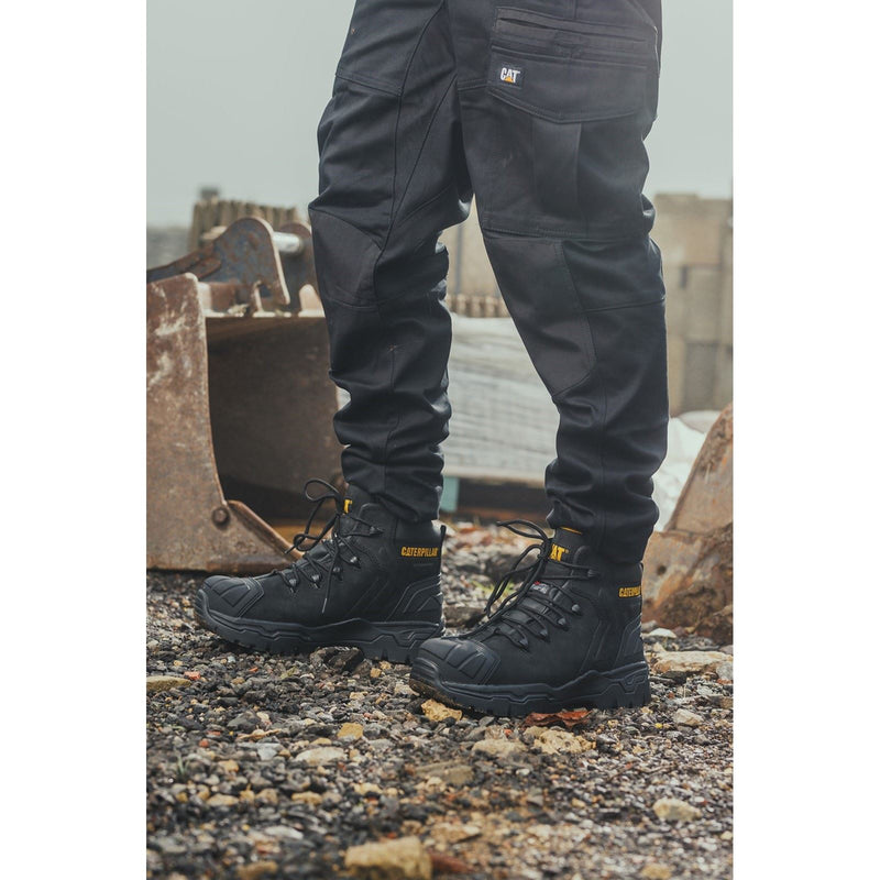 Caterpillar Everett S3 WP Leather Black Safety Boots