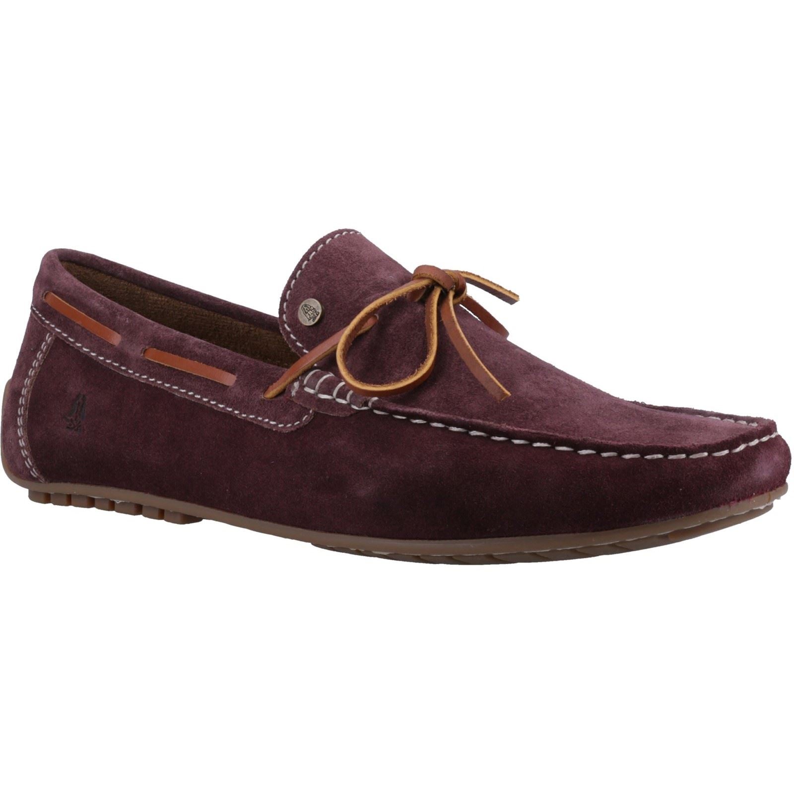 Hush Puppies Reuben Suede Men's Bordeaux Boat Shoes