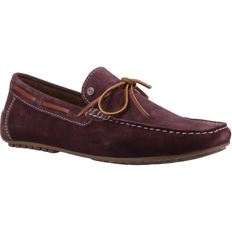 Hush Puppies Reuben Suede Men's Bordeaux Boat Shoes
