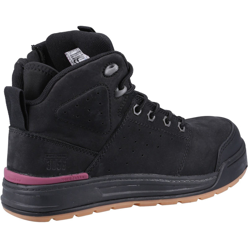 Hard Yakka 3056 Lace Leather Women's Black Safety Boots