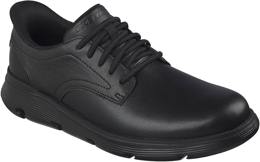 Skechers Garza Duran Leather Men's Black Sneakers
