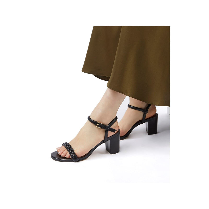 Dune Jaslyn Leather Women's Black Heels
